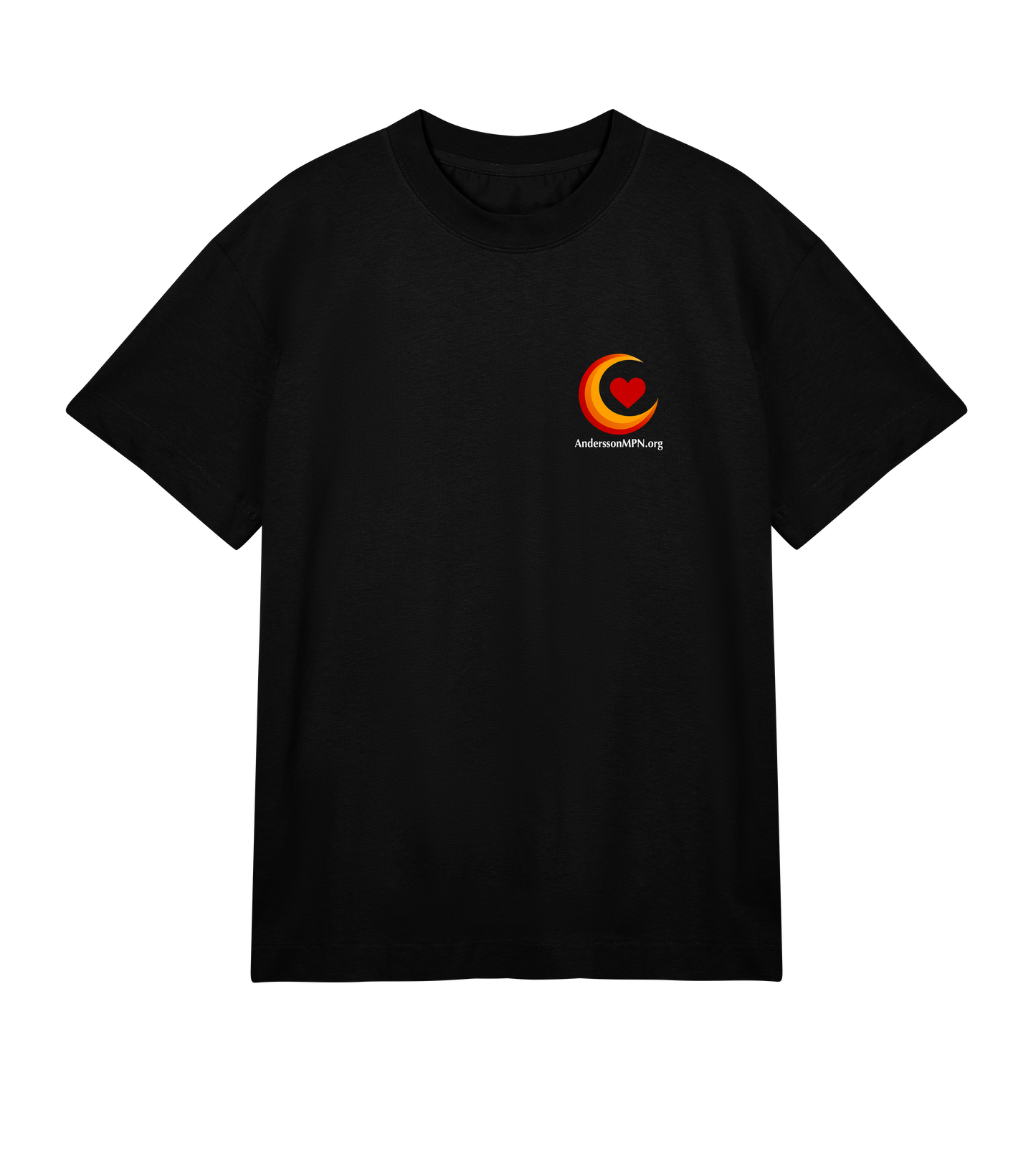 Mens Boxy Tee vit text v2