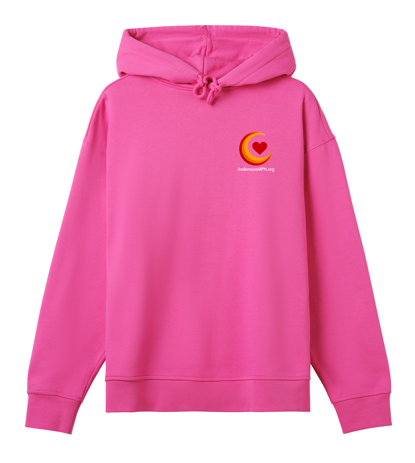 Womens Oversized Hoodie vit txt v2