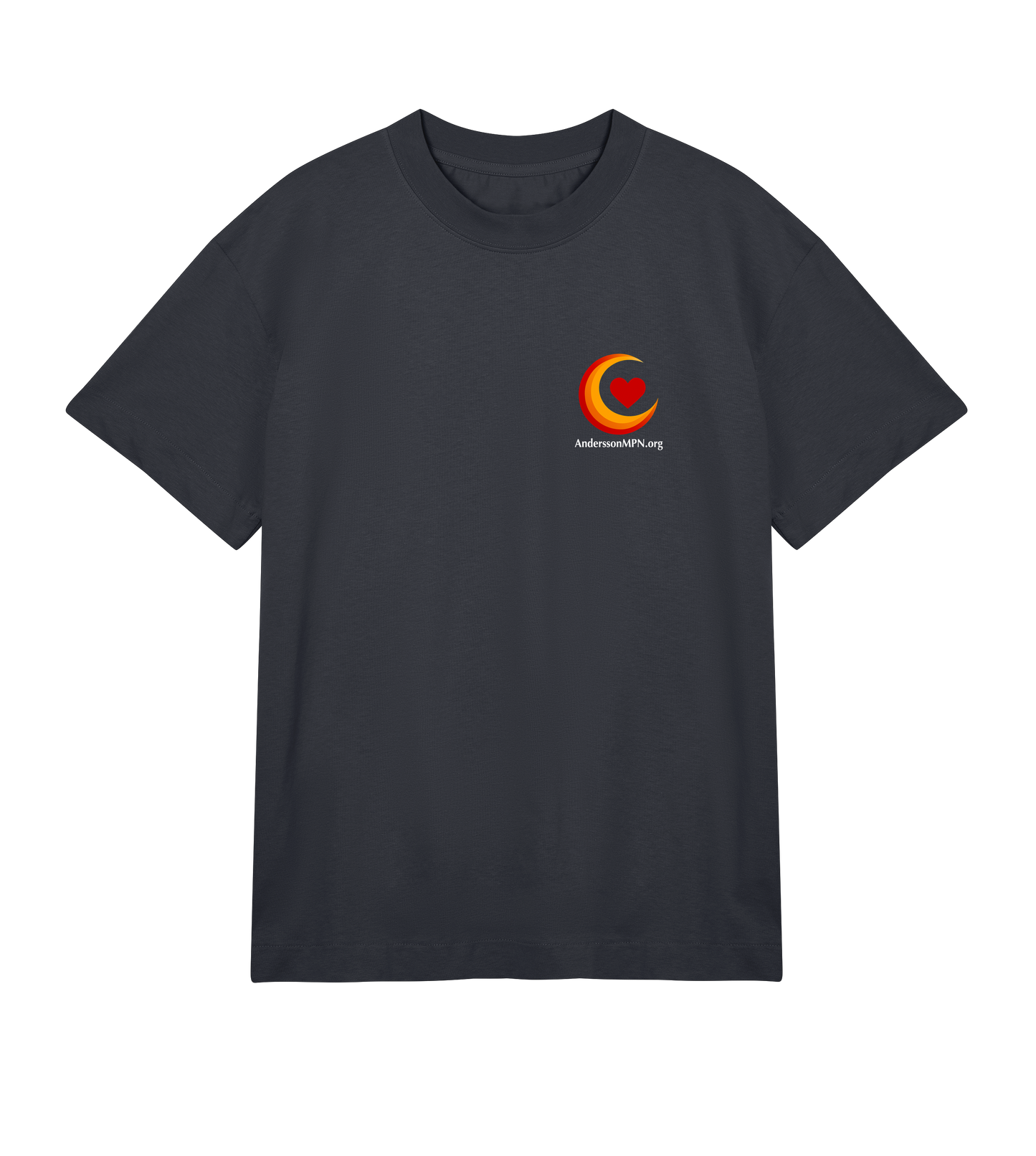 Mens Boxy Tee vit text v2