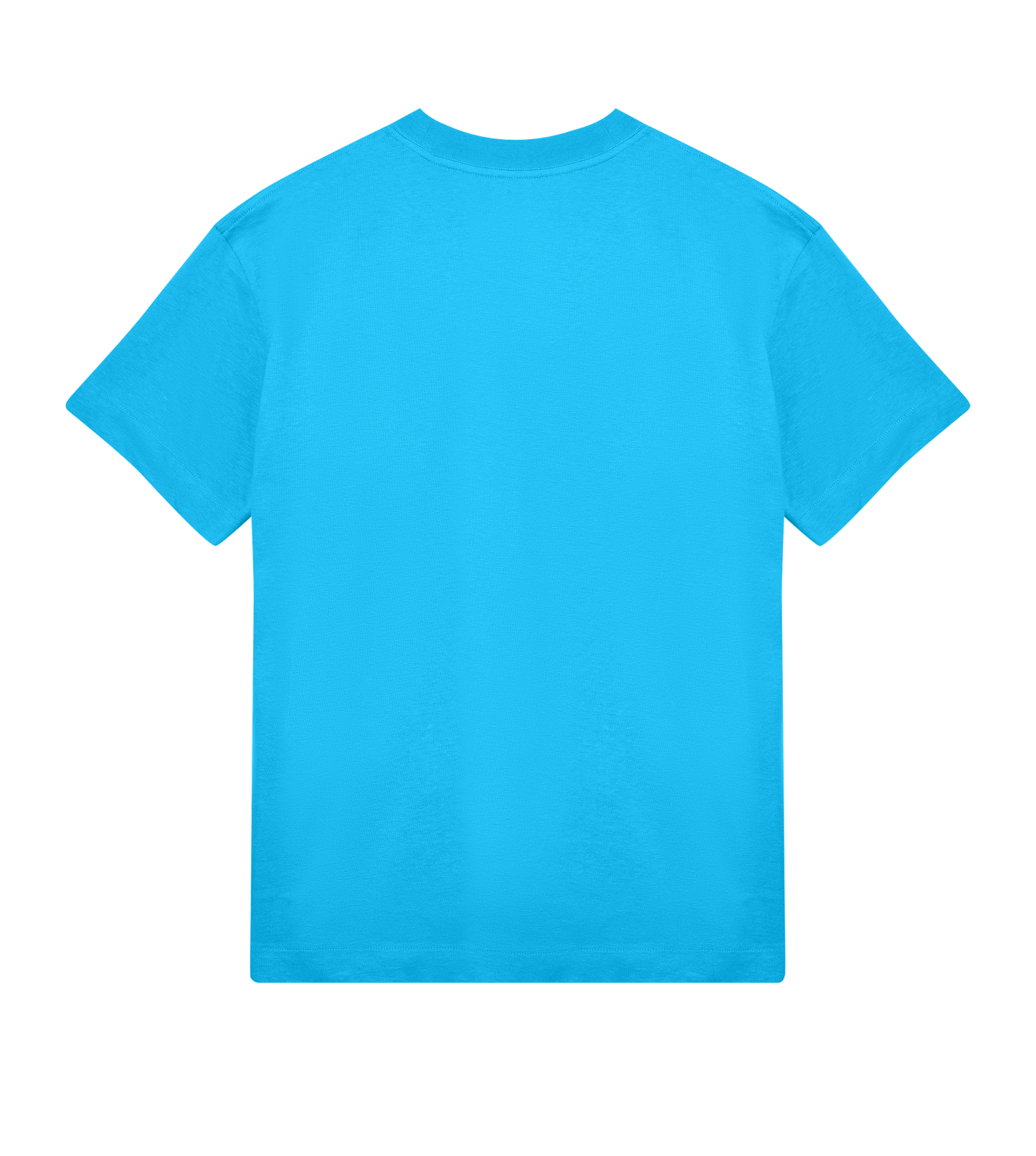 Mens Boxy Tee vit text v2