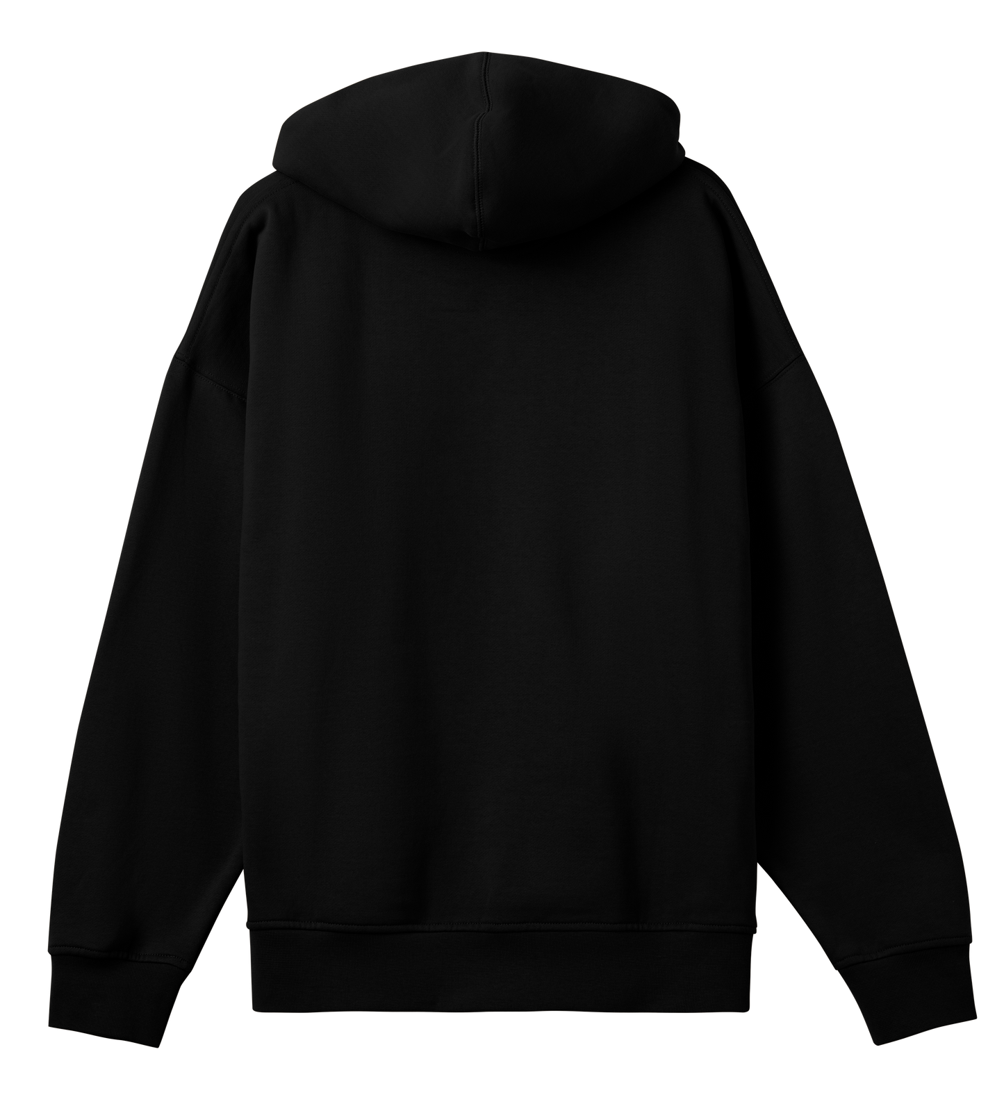 Mens Boxy Hoodie vit txt v2