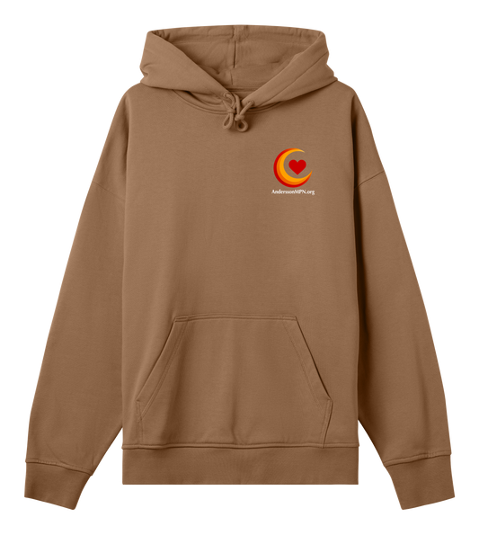 Mens Boxy Hoodie vit txt v2